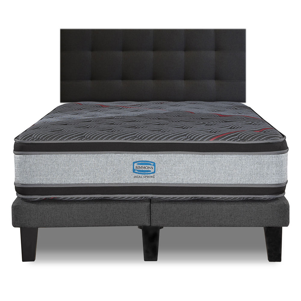 Cama Europea Simmons Spring Plus 2 Plazas