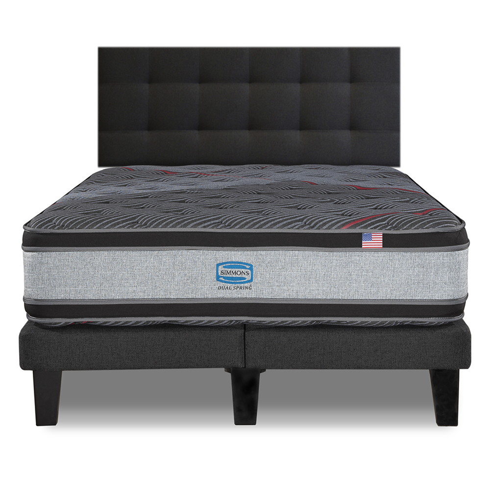 Cama Europea Simmons Dual Spring 2 Plazas